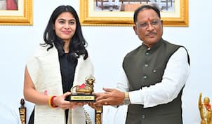 मुख्यमंत्री से ओलम्पिक मेडलिस्ट सुश्री मनु भाकर ने की मुलाकात