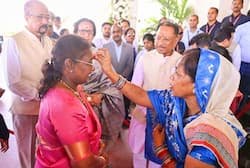 मुख्यमंत्री निवास में राष्ट्रपति द्रौपदी मुर्मु का आत्मीय स्वागत