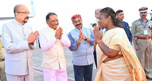 राष्ट्रपति श्रीमती द्रौपदी मुर्मु को भावभीनी विदाई