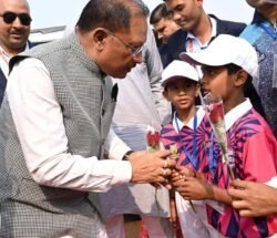 मुख्यमंत्री विष्णु देव साय ने किया स्पोर्ट्स कॉम्प्लेक्स का शुभारंभ