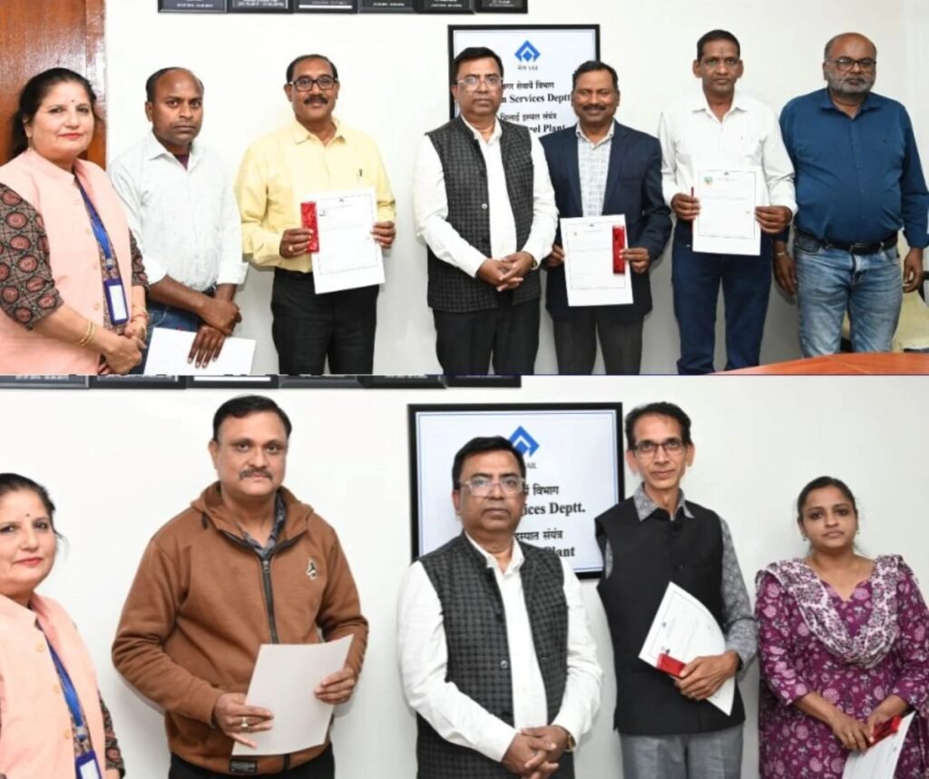 भिलाई स्टील प्लांट के नगर सेवाएं विभाग के 52 कर्मचारियों-अधिकारियों को मिला शाबाश अवॉर्ड, पढ़िए नाम