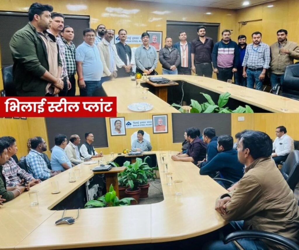 बीएसपी वर्कर्स यूनियन ने डायरेक्टर इंचार्ज से प्रमोशन, बकाया पैसा और 20 लाख के मेडिक्लेम पर की सीधी बात