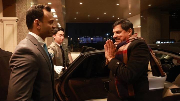 मुख्यमंत्री डॉ. मोहन यादव का जापान के टोक्यो पहुंचने पर प्रवासी भारतीयों ने शानदार स्वागत किया।