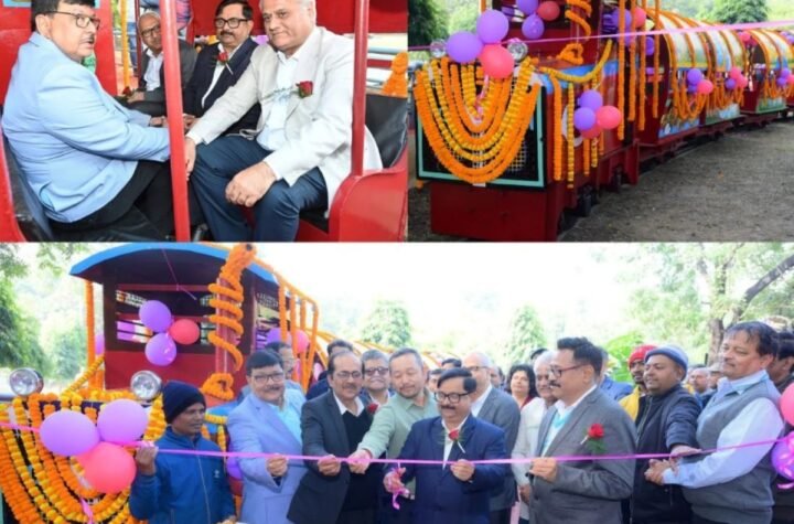 Bokaro Steel Plant के जैविक उद्यान में चली टॉय ट्रेन, डीआइर्सी, ईडी बने पैसेंजर