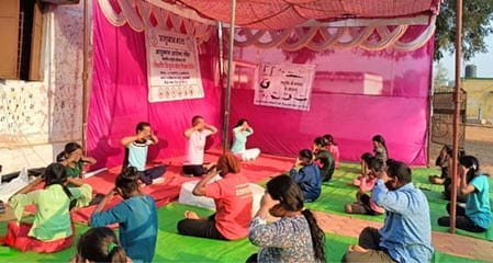 बोरसी में पांच दिवसीय निशुल्क योग और आयुष स्वास्थ्य शिविर का आयोजन