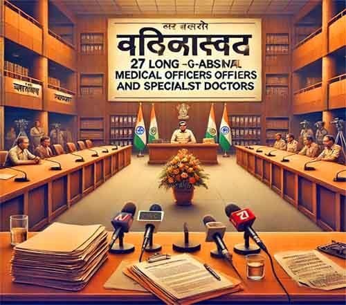 अनाधिकृत अनुपस्थिति पर कार्रवाई: छत्तीसगढ़ में 27 चिकित्सक सेवा से बर्खास्त, 21 पर जांच शुरू