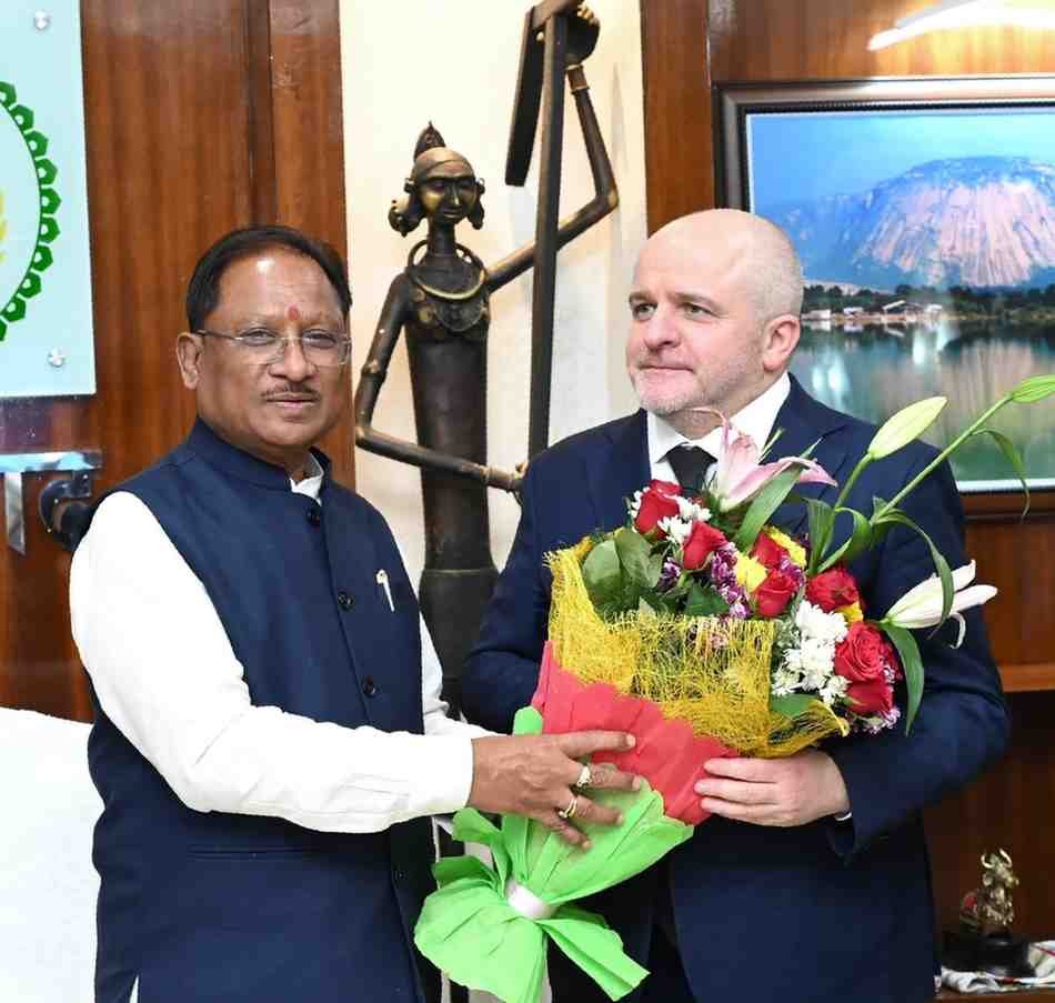 मुख्यमंत्री विष्णु देव साय से पोलैंड की विदेशी मामलों की समिति के प्रतिनिधिमंडल ने की मुलाकात