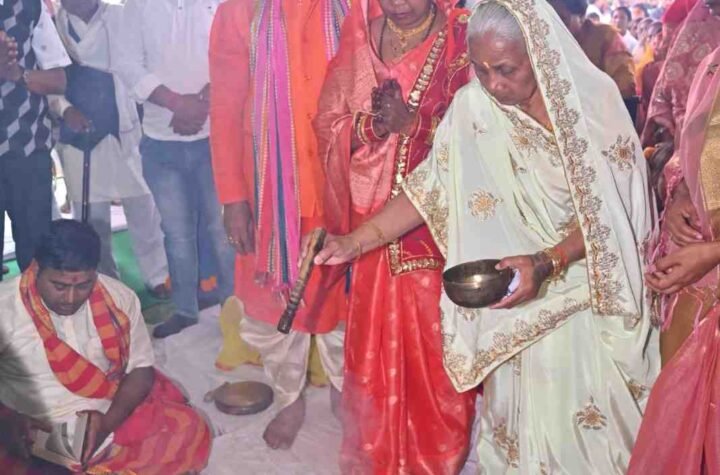 मुख्यमंत्री विष्णुदेव साय के जन्मदिवस पर बगिया में हुआ श्री सत्यनारायण व्रत कथा का आयोजन