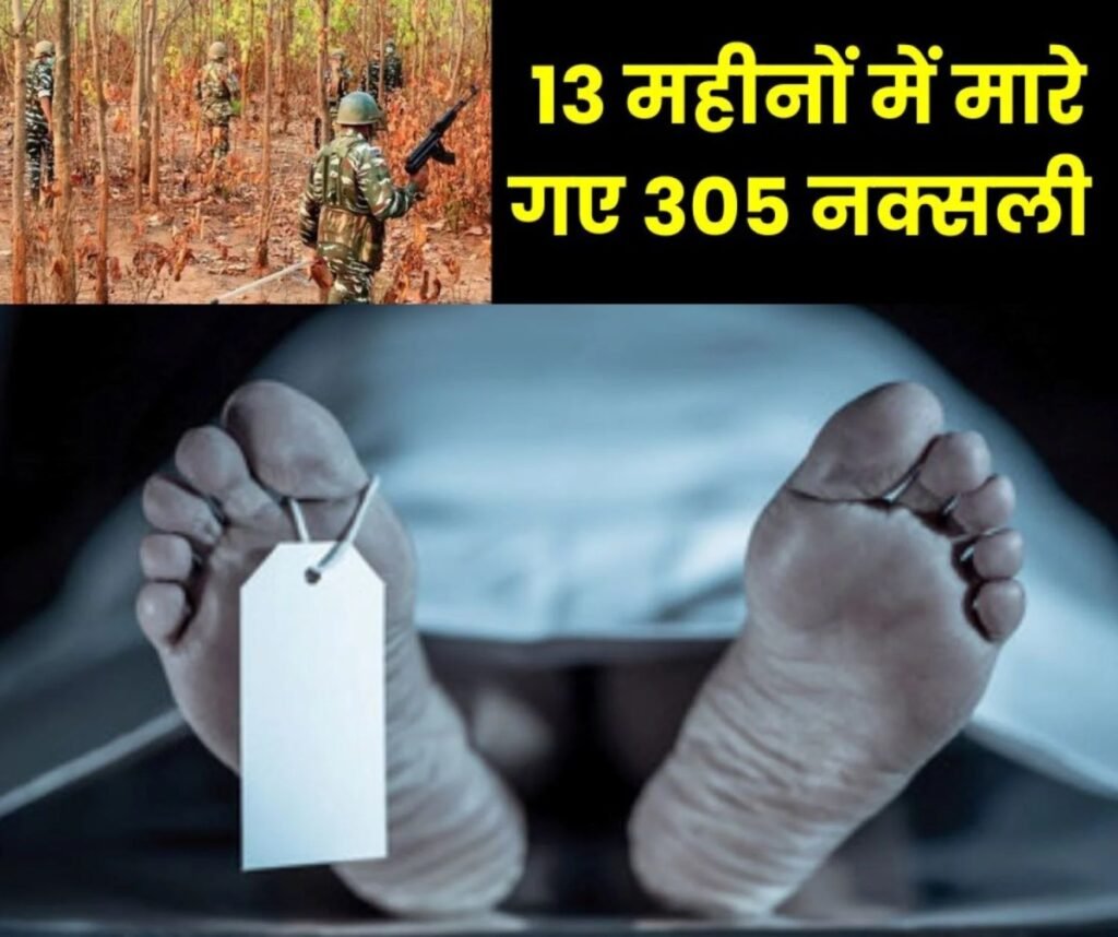 छत्तीसगढ़ में 13 महीनों में मारे गए 305 नक्सली, 1177 गिरफ्तार, 985 का आत्मसमर्पण