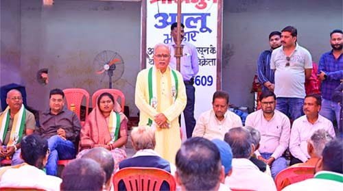 कुम्हारी में कांग्रेस की हुंकार: भूपेश बघेल ने भाजपा सरकार पर बोला हमला